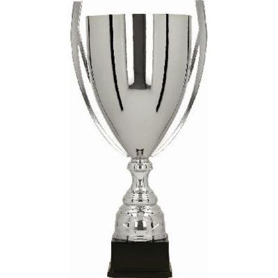 Silberner Metallbecher-Braten