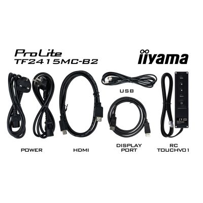 10. iiyama ProLite TF2215MC-B2 Monitor, 54,6 cm (21,5 Zoll), projiziert-kapazitiv, 10 TP, Full HD, schwarz