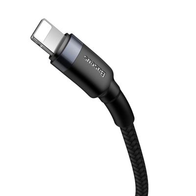 6. Baseus CATLKLF-G1 Lightning – USB-C PD QC-Kabel 18 W 480 Mbit/s 1 m – Schwarz und Grau