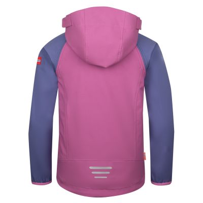 2. Kinder-Softshelljacke für Jungen/Mädchen Trollkids Kids Rondane Zip Off Jacket XT mallow pink/violet blue (819-242)
