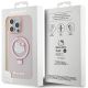 8. Hello Kitty Ringständer Glitzer Electrop Logo MagSafe Hülle für iPhone 15 Pro Max – Pink