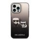 3. Karl Lagerfeld KLHCP14LTGKCK iPhone 14 Pro 6.1" Hardcase schwarz / schwarz Gradient Ikonik Karl & Choupette