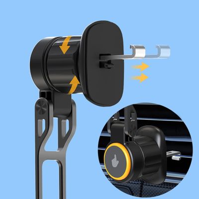 7. Wozinsky WCT5-6S2Y Autohalterung mit Qi/MagSafe 15W kabellosem Ladegerät und Lüftungsventilator - Schwarz