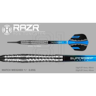 5. Harrows Razr Darts 90 % Softip HS-TNK-000013378