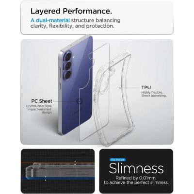11. Spigen Ultra Hybrid Hülle für Samsung Galaxy S26 FE – Transparent