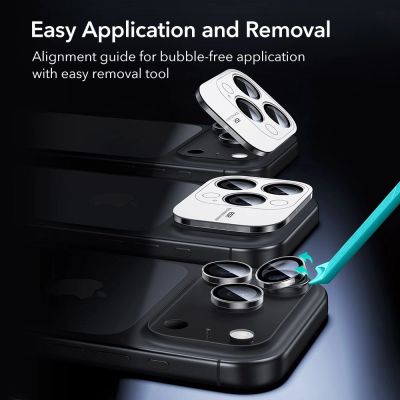 8. ESR Armorite Kameraschutz für iPhone 14 Pro / Pro Max / 15 Pro / Pro Max / 16 Pro / Pro Max / 17 Pro / Pro Max – Klar
