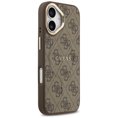 4. Guess 4G PU Classic Logo MagSafe Hülle für iPhone 17 - Braun