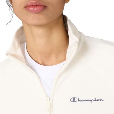 4. Champion Trainingsanzug mit durchgehendem Reißverschluss für Damen, cremefarben und marineblau, 117988 YS084