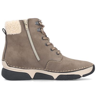 2. Gefütterte Damen-Lederboots im Trekking-Stil, braun, Rieker 45925-25