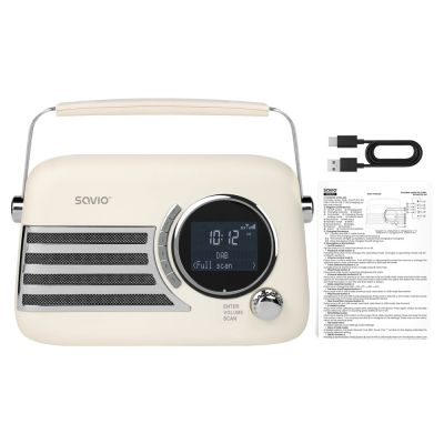 2. SAVIO Tragbares Radio DAB+ RS-04