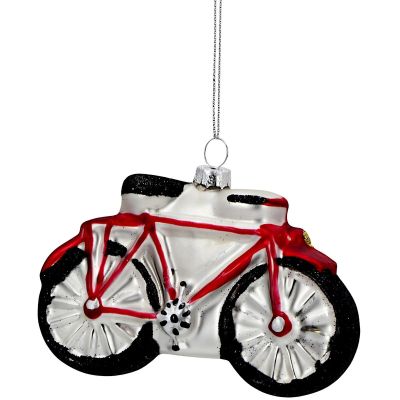 2. GLAS-CHRISTBAUMKUGEL IN FAHRRADFORM SASKA GIFT & DECOR