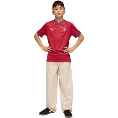6. Puma FPF Portugal Heimtrikot Replika Verein Kinder T-Shirt Rot 783281 01