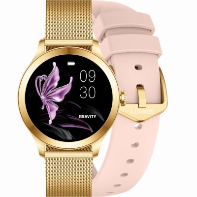 Smartwatch Gravity Roségold 2 Armbänder GT25-1 PRO