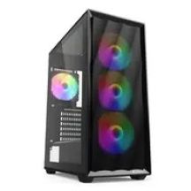 Sharkoon VK4 Rainbow ATX-Gehäuse, 1× Glas, schwarz