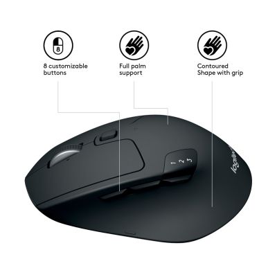 59. Logitech M720 TRIATHLON Maus 910-004791 (optisch; 1000 DPI; schwarz)