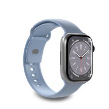 Puro Icon Silikonarmband für Apple Watch 42 / 44 / 45 / 49 mm - Hellblau (2 Stk.)