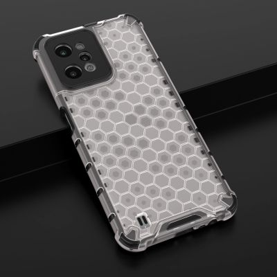20. Gepanzerte Wabenhülle mit Gelrahmen Realme C31 transparent