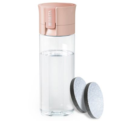 6. Brita Vital Filterflasche in Pastellpfirsich, 2 Scheiben