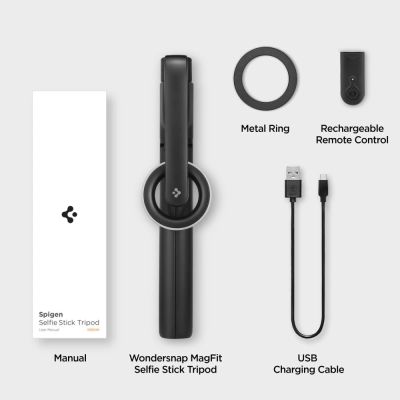 12. Spigen S580W MagSafe Bluetooth-Selfie-Stick mit Stativ – Schwarz