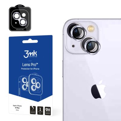 iPhone 14 Plus 9H Kameraglas für 3mk Lens Protection Pro Series Lens – Lila