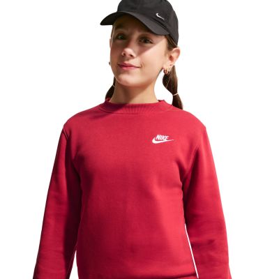 3. Nike Sportswear Club Fleece Kinder-Sweatshirt Rot FD3006 608