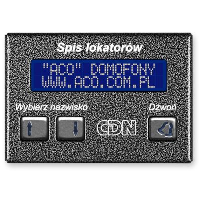 ACO CDN-230E ST Elektronisches Bewohnerverzeichnis aus Stahl