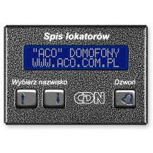 ACO CDN-230E ST Elektronisches Bewohnerverzeichnis aus Stahl