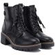 4. Damen-Lederstiefeletten mit Blockabsatz, schwarz, M.Daszyński OL77-3