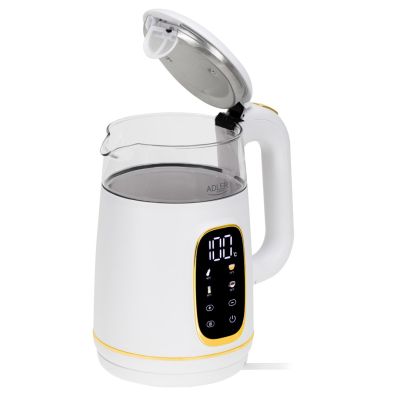 5. Adler AD 1305WG Wasserkocher 1,7 l 2200 W Transparent, Gold, Weiß