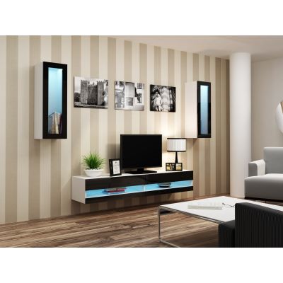 7. TV-Schrank VIGO NEW '140' 30/140/40 weiß/schwarz