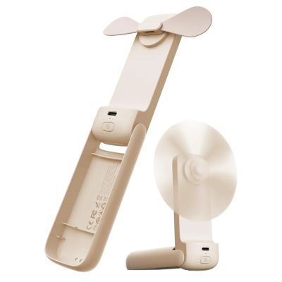 Aecooly Pocket 01 Faltbarer Handfächer, Beige