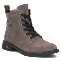 Damen-Ankle-Boots aus Wildleder, grau, Filippo DBT7997