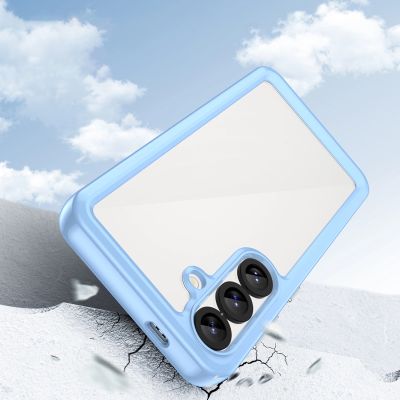 3. Outer Space Case Silikonhülle mit Gelrahmen für Samsung Galaxy S25 – blau