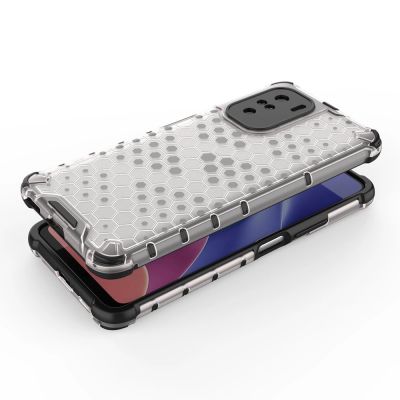 6. Honeycomb Handyhülle Schutzhülle mit TPU Rahmen für Xiaomi Redmi K40 Pro+ / K40 Pro / K40 / Poco F3 blau
