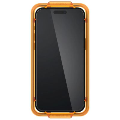 2. Spigen ALM Glass FC Panzerglas für iPhone 15 Plus – Schwarz 2 Stk.