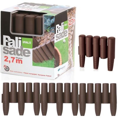 21. Garten-Palisaden-Rasenkanten 270 cm IPAL 5 BRAUN