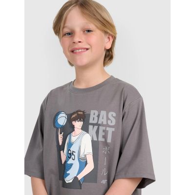 4. Oversize-T-Shirt für Jungen mit Aufdruck 4F 4FJRAW25TTSHM3062-24S