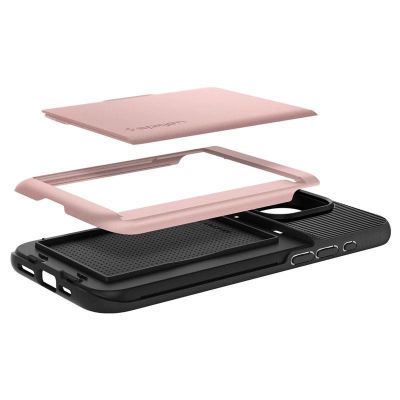 8. Spigen Slim Armor CS Hülle für iPhone 15 Pro Max – Rosa