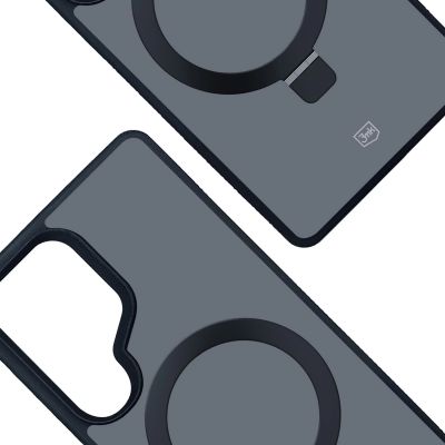 4. 3mk Smoke Case Mag&Stand für Samsung Galaxy S25 Ultra - Schwarz