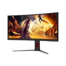 AOC G4 CU34G4CAP Computermonitor 86,4 cm (34") 3440 x 1440 px UltraWide Quad HD LCD Schwarz, Rot