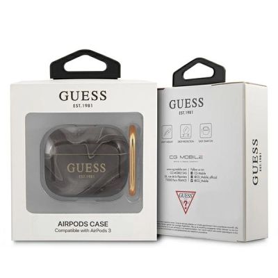 3. Guess GUA3UNMK AirPods 3 Abdeckung schwarz/schwarz Marble Collection