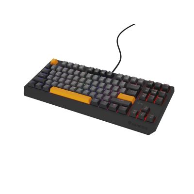 21. GENESIS Thor 230 TKL Gaming-Tastatur USB + RF Wireless + Bluetooth QWERTY Schwarz, Grau, Orange
