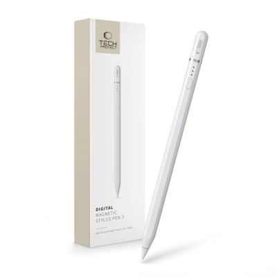 Tech-Protect Digital Magnetic Stylus Pen 3 Magnetstift für iPad-Tablet – Weiß