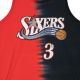 3. Mitchell & Ness NBA Philadelphia 76ers Allen Iverson Tanktop aus Baumwolle mit Batikmuster - TTNK3206-P76YYAIVRDBK