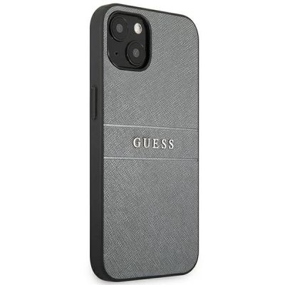 4. Guess GUHCP13SPSASBGR iPhone 13 mini 5,4" grau/graues Saffiano-Armband