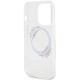 7. Guess IML Flowers Wreatch MagSafe Hülle für iPhone 15 Pro – transparent