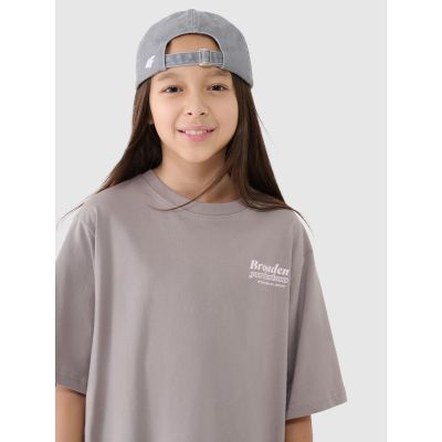 2. Mädchen Oversize T-Shirt mit Aufdruck 4F 4FJRSS25TTSHF2586-83S