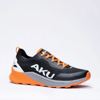 2. Aku Herren-Outdoor-Trekkingschuhe Aira, bequeme Wanderschuhe, schwarz, grau, orange