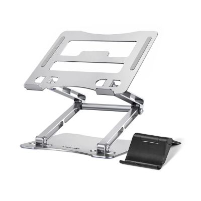 Wozinsky WRS-CPY75DSS Laptop- und Tablet-Ständer aus Aluminium + kostenloser Smartphone-Ständer – Silber