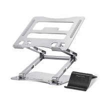 Wozinsky WRS-CPY75DSS Laptop- und Tablet-Ständer aus Aluminium + kostenloser Smartphone-Ständer – Silber
